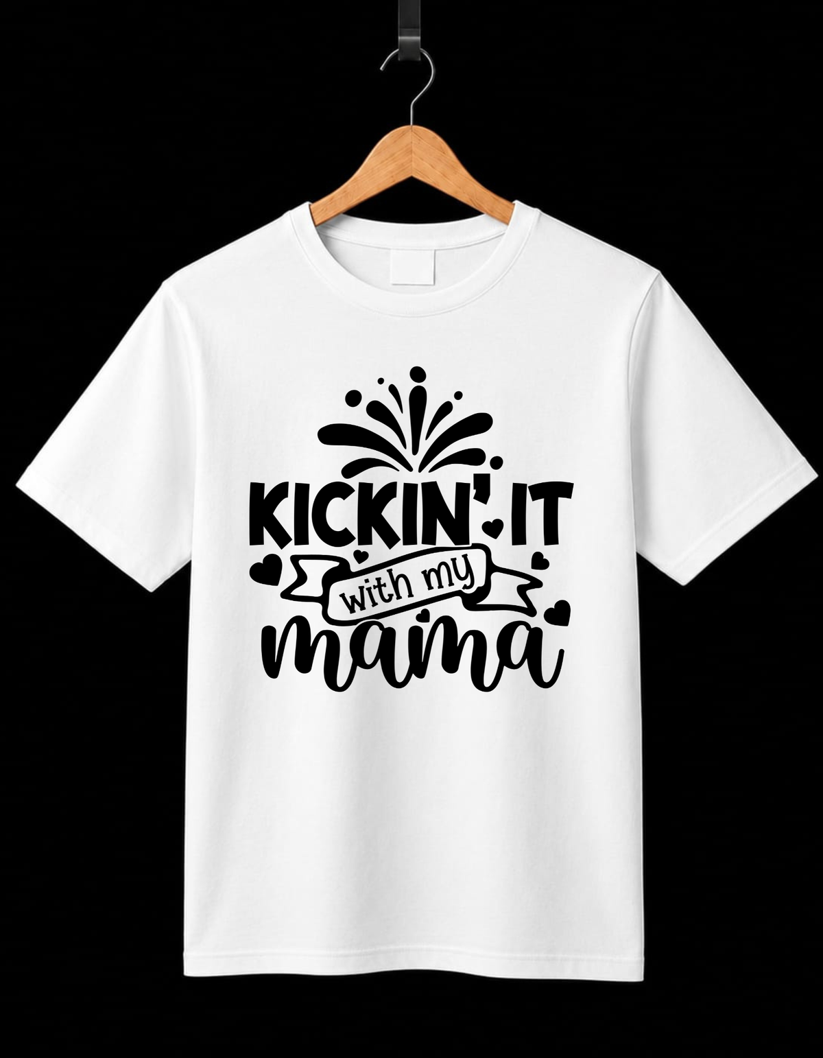 Pack Of 2 T-Shirts Mom-Daughter_Mama & Me — Just Kickin’ It