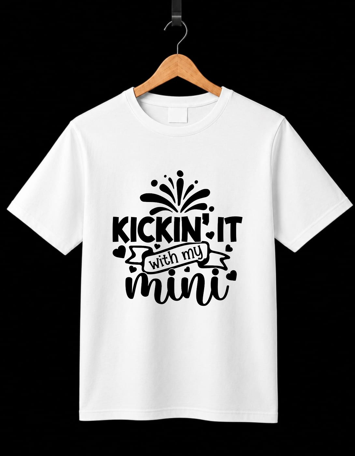 Pack Of 2 T-Shirts Mom-Daughter_Mama & Me — Just Kickin’ It