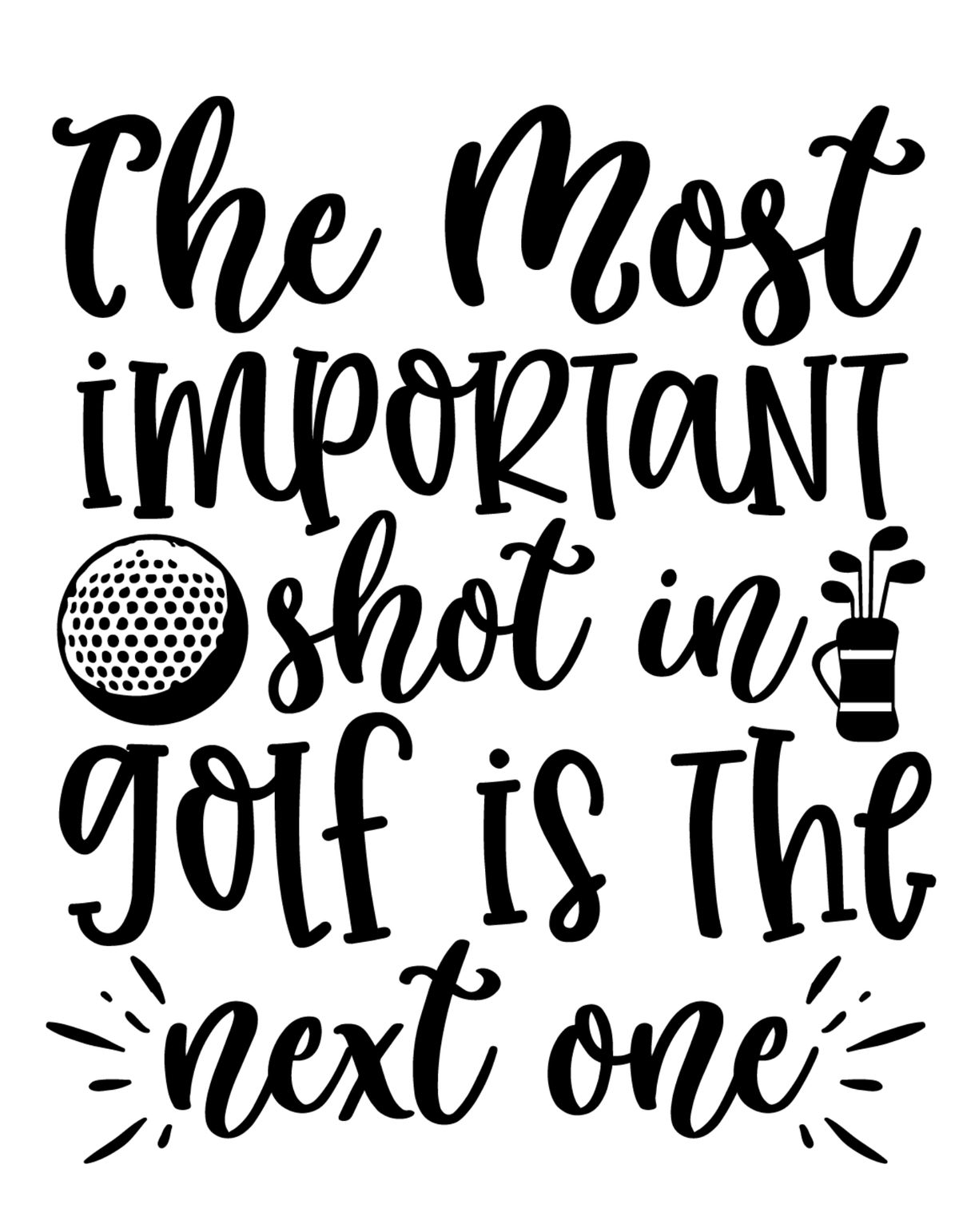 The Most Important Shot In Golf is The Next One