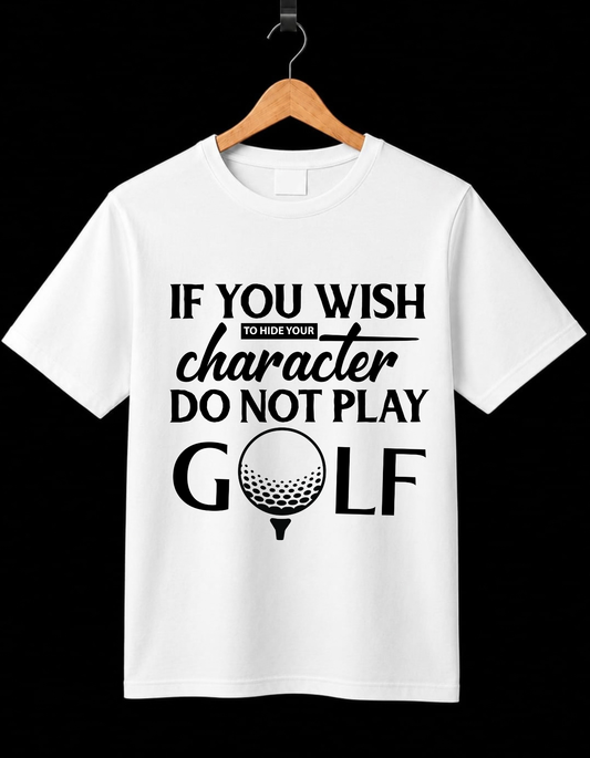 If You wish Charactar Do Not Play Golf