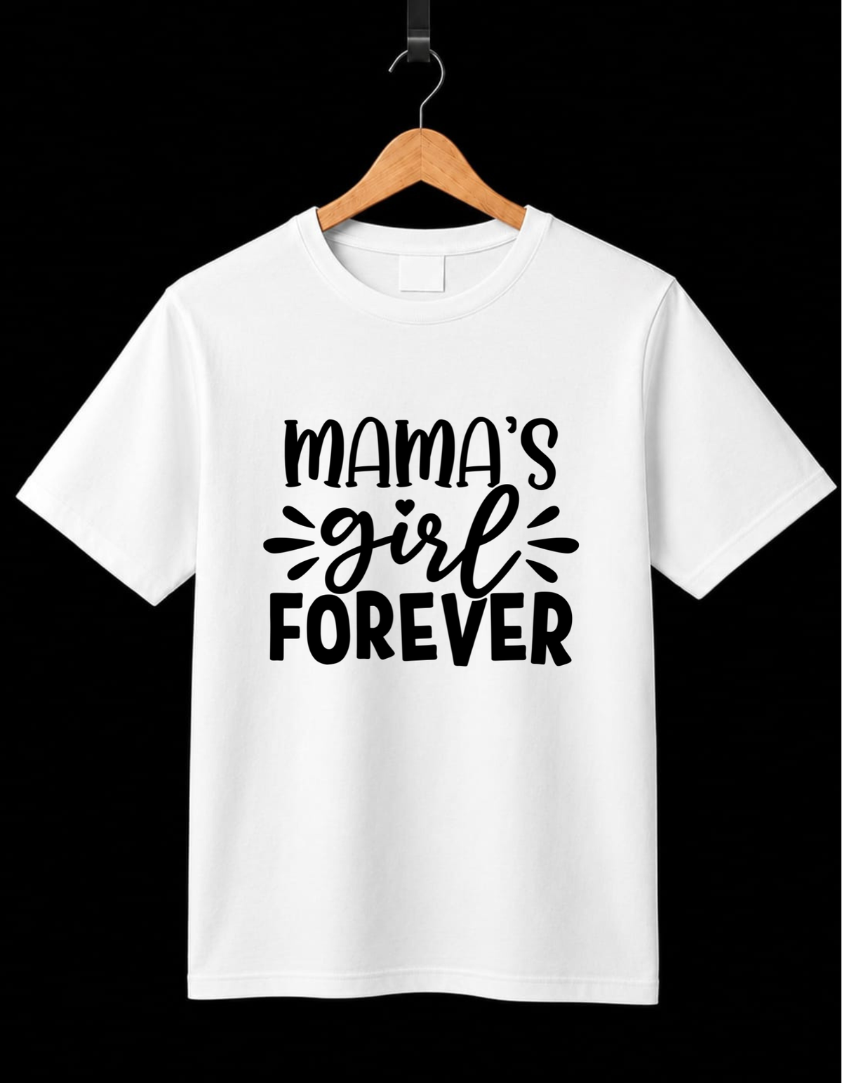 Pack of 2 T-Shirts Mom-Daughter_Mama’s Girl Forever