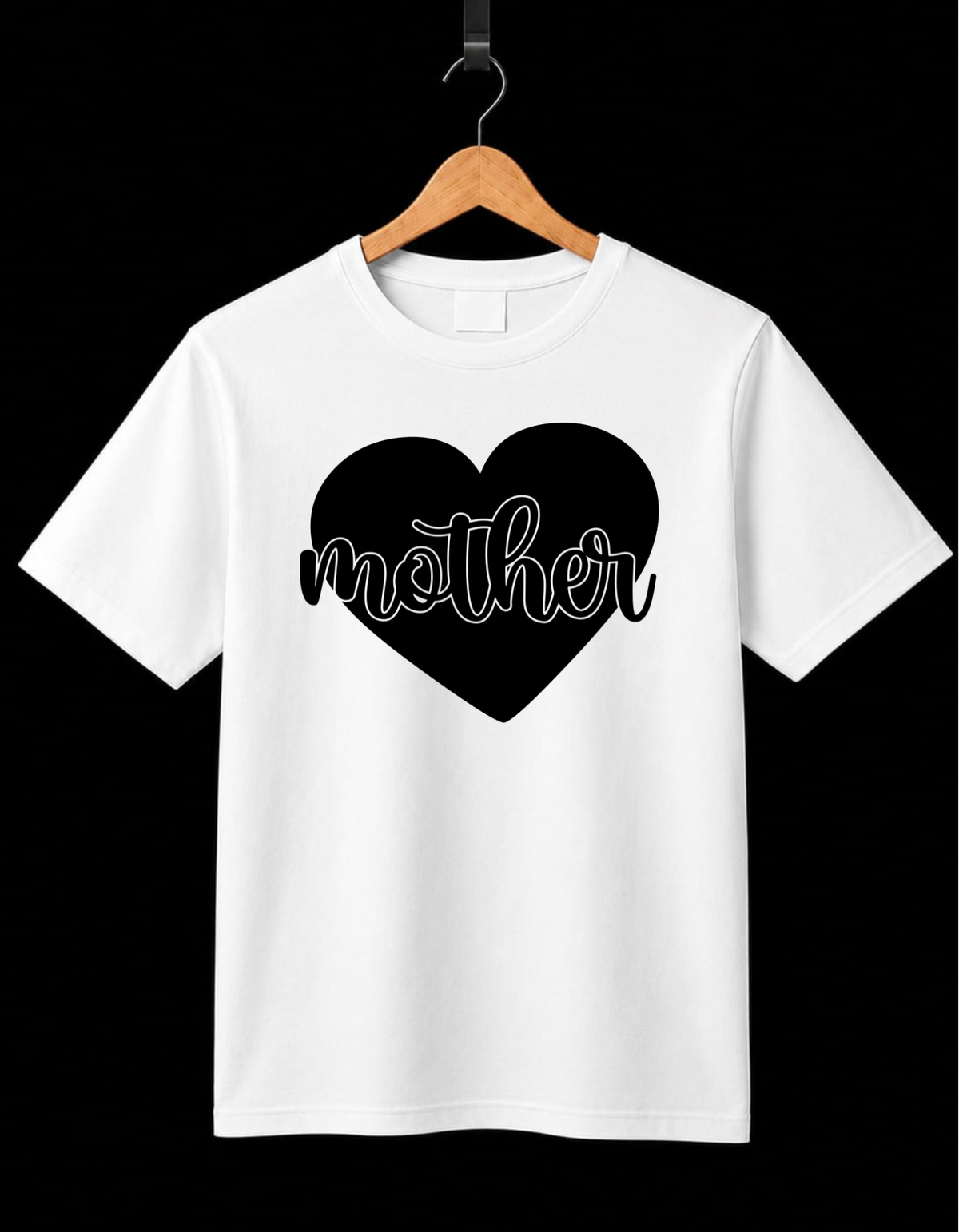 Pack of 2 T-Shirts Mom-Daughter_Two Hearts, One Love