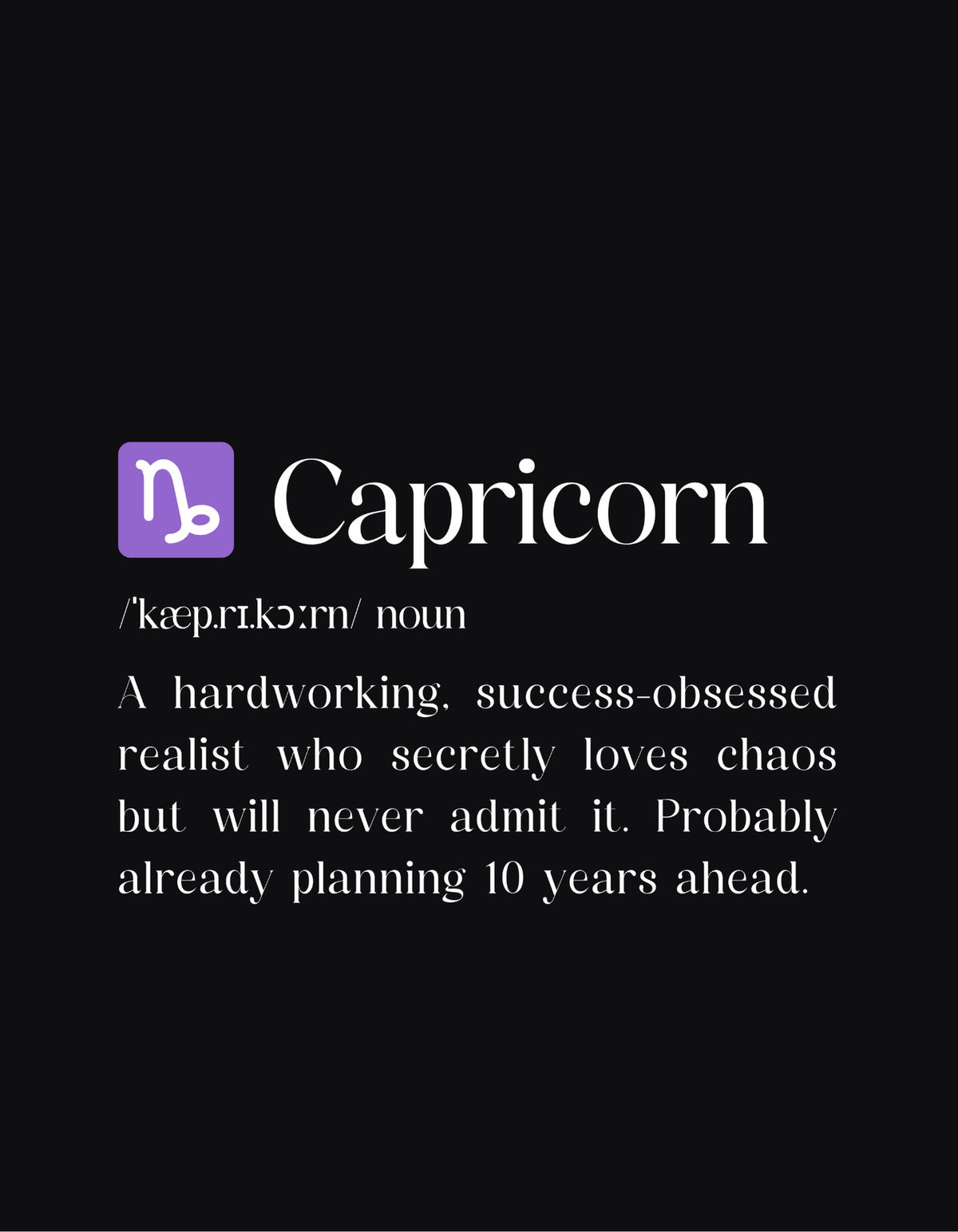 Zodiac-Capricorn