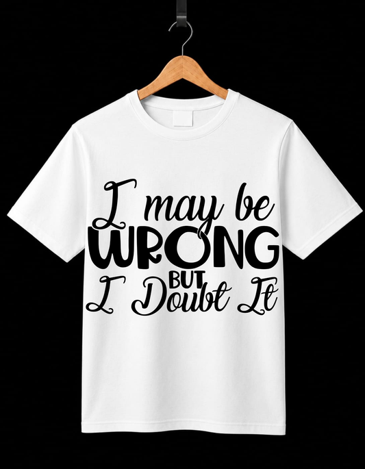 I May Be Wrong But I Dout It