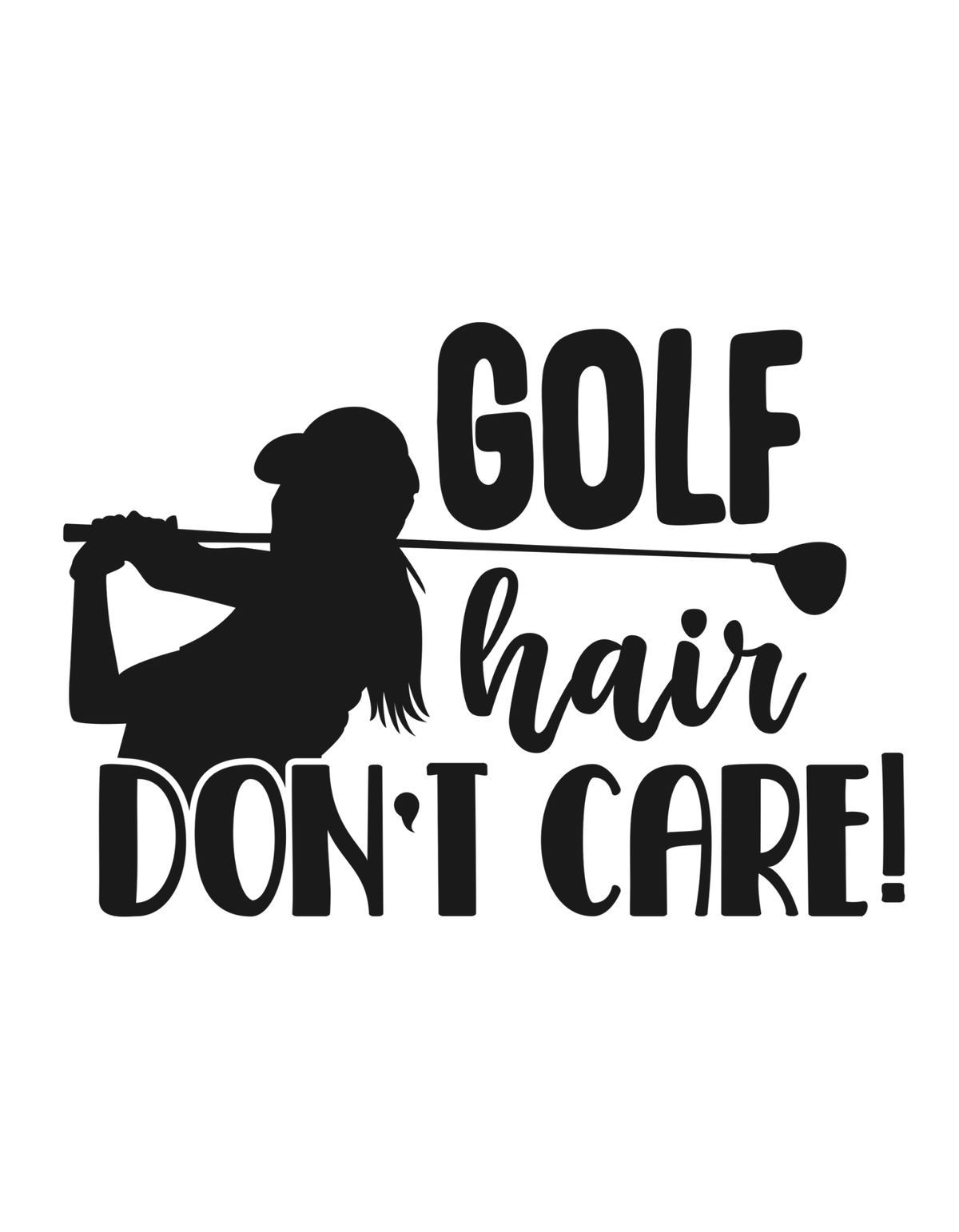 Golf Hair Don't Care