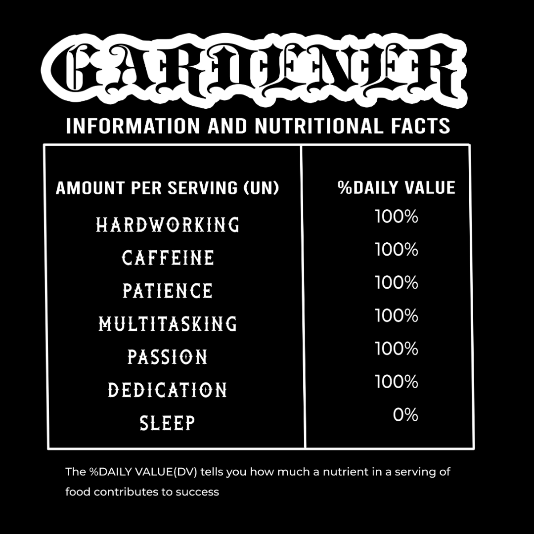 Gardener Nutrition Facts